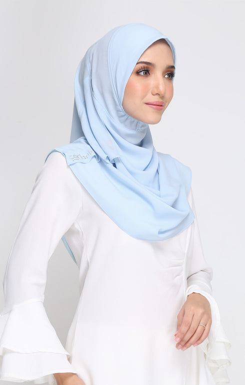 Mia Instant Sarung | Baby blue